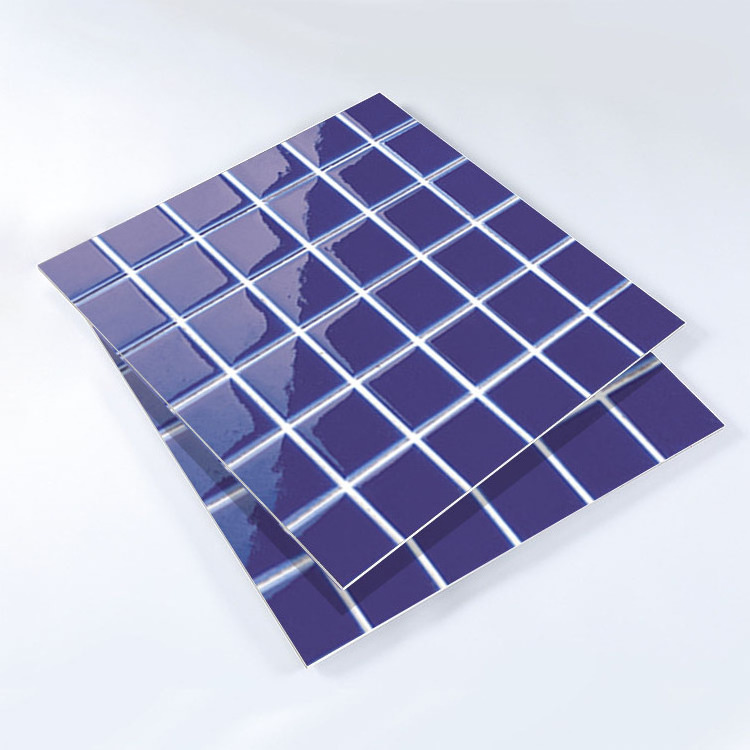 Iridescent Glass Inkjet Ceramic Mosaic Backsplash Tile Kitchen Pieces Graphic Decoration Mosaic Art Made In China