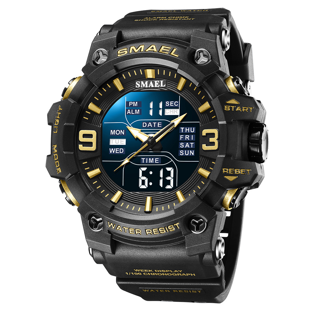 New 2022 Smael 8049 Shock Hand Watch Men Wristwatch Relojes Hombre Digital Waterproof Mens Sports Watches