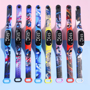 Printing Strap unicorn Cartoon Touch Digital Watches Electronic Retro Wrap Bracelet Kids Girls Boys led reloj watch