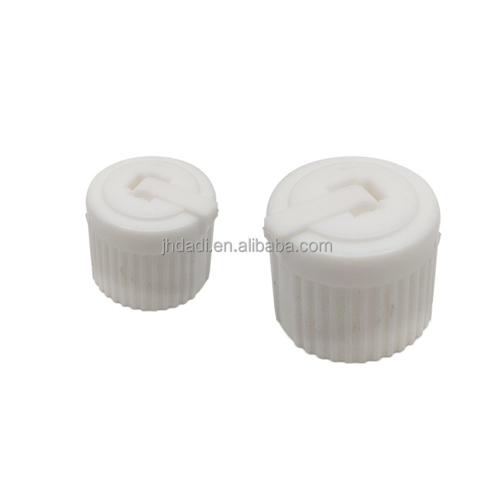 In stock 24mm 28mm dispenser flip top cap / plastic spout cap