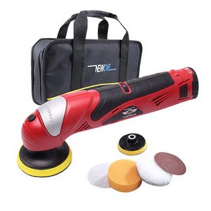 NWEONE 12v DC Car Polisher Drill Cordless Polishing Machine in Automotive With Pad/Bag And Polishing Sponges Soft Polishers