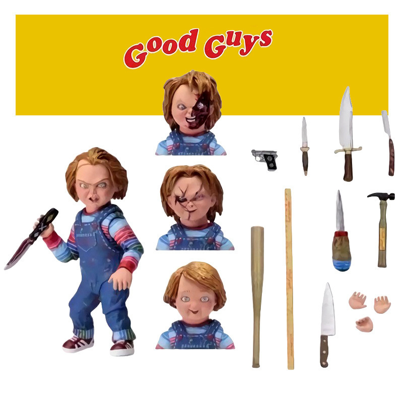 Hot sell Wholesale American Drama Seed of Chucky Anime figure  12cm 5''Neca Chucky Pvc Action Figure  pvc action figure For kids