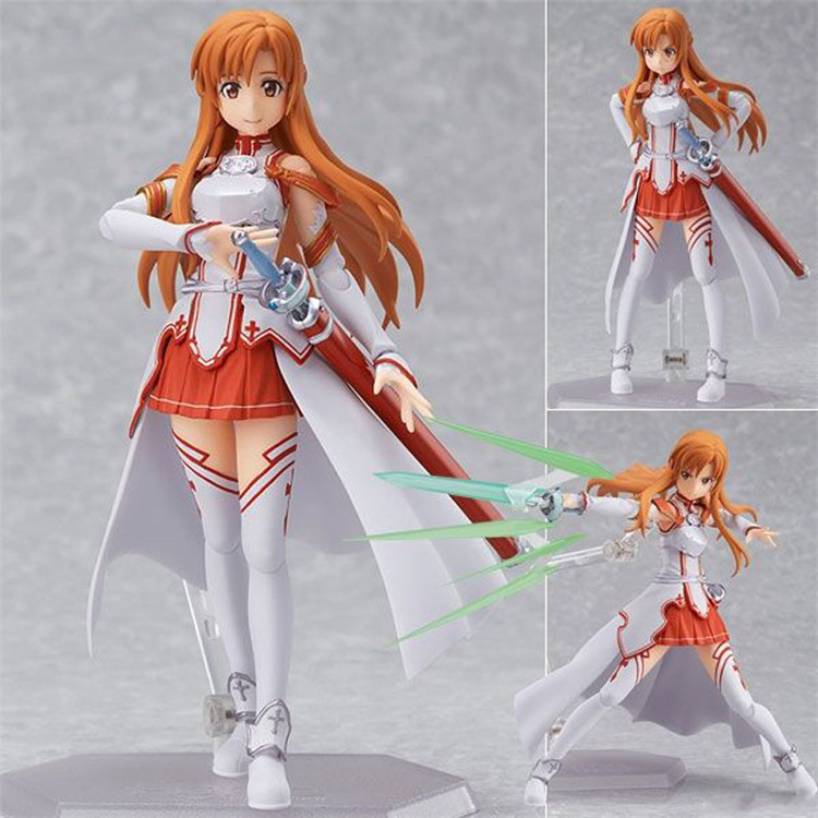 SAO 4 Styles 15cm Sword Art Online Anime Action Figure Toy Yuuki Asuna figures