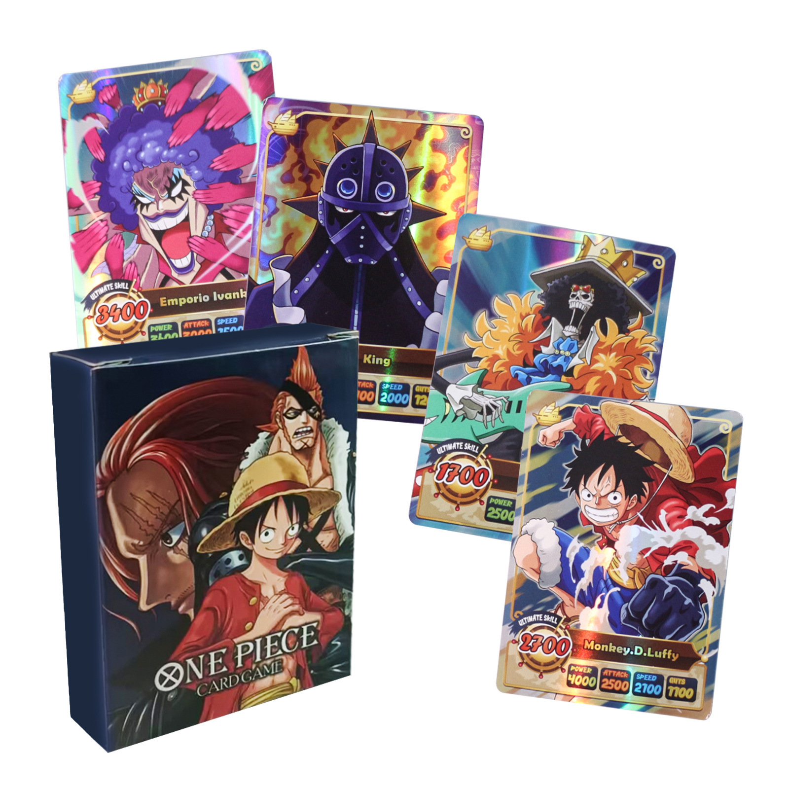 Japanese anime cards 50pcs/box demon slayer one pieces dragons balls one pieces anime playing cards for Collect