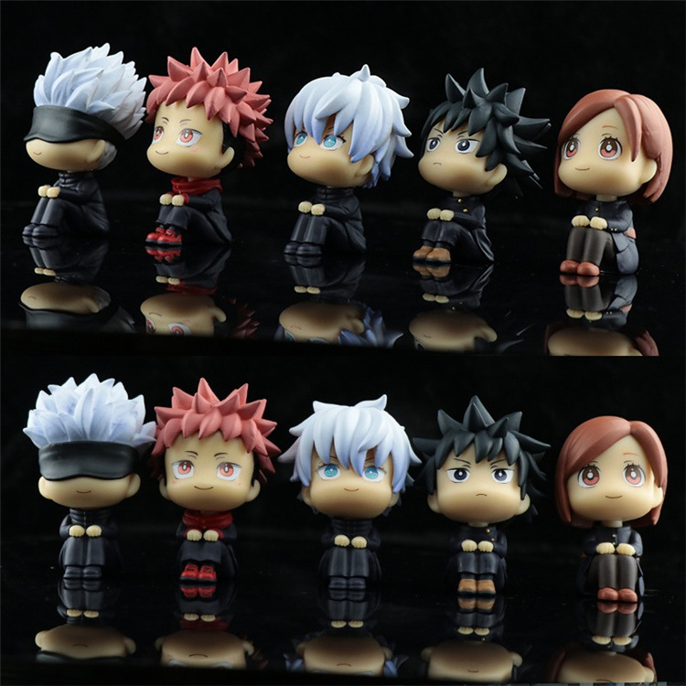 10cm 5 models Cute Versions Jujutsu Kaisen Rukappu Gojo Satoru Anime Figure Collectible Model Toy