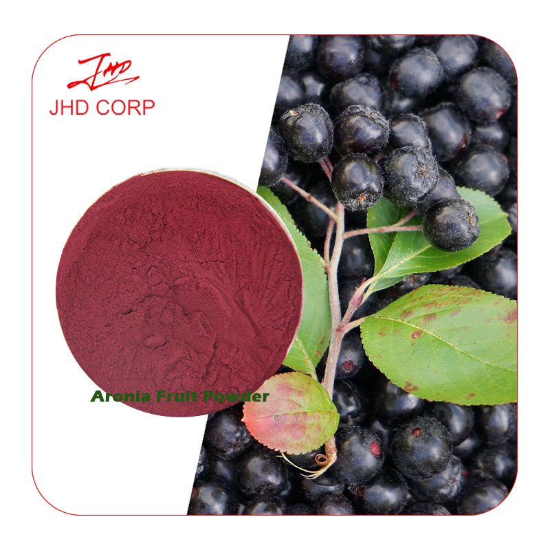 JHD Non-Gmo Vegan Pure Aronia Chokeberry Powder Aronia Berry Fruit Powder