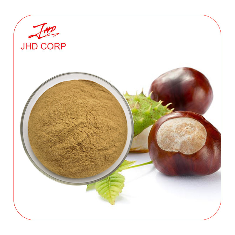 JHD Supply Natural Aesculus Hippocastanum Extract 20% 40% 50% Aescins Horse Chestnut Extract