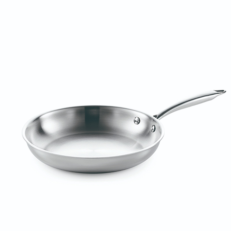 Dishwasher Safe  PFOA free Gas Stovetop  Wok Pan  deep 5 ply stainless steel frying pan