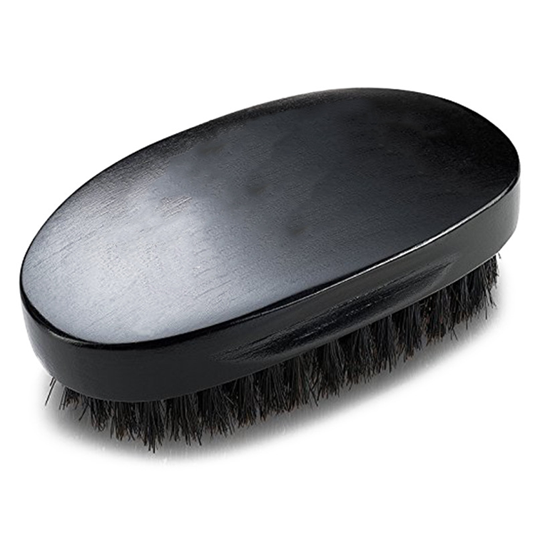 custom  curved 360 wave brush boar beard brush men