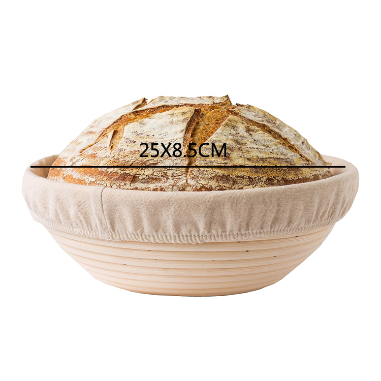 round ovalsquare  shape  8inch 9 inch 10inch banetton bread proofing basket  with customised logo