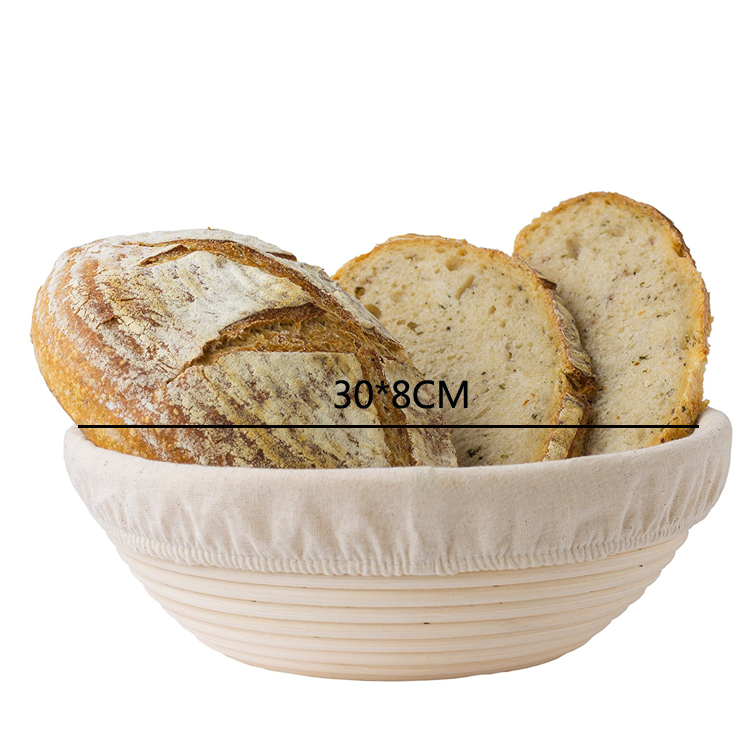 round ovalsquare  shape  8inch 9 inch 10inch banetton bread proofing basket  with customised logo