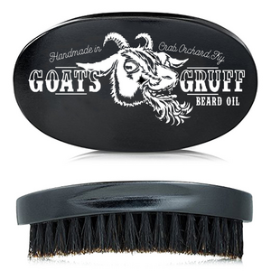 custom  curved 360 wave brush boar beard brush men