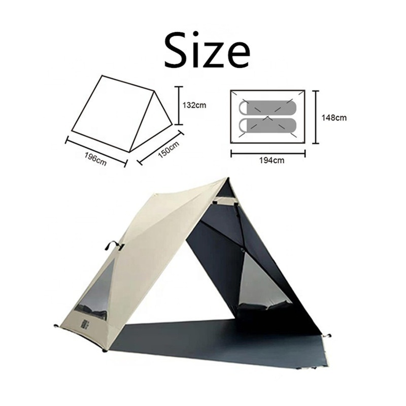 Pop Up Umbrella Side Wall Beach Wind Shelter Tent