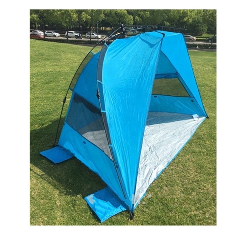 Big Pop Up Beach Tent With Umbrella Fiberglass Pole