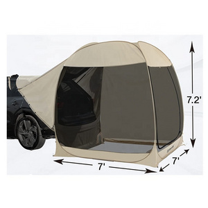 Pop Up Screen Connectable Tailgate Tent Fit For Multiple Cars& Suvs