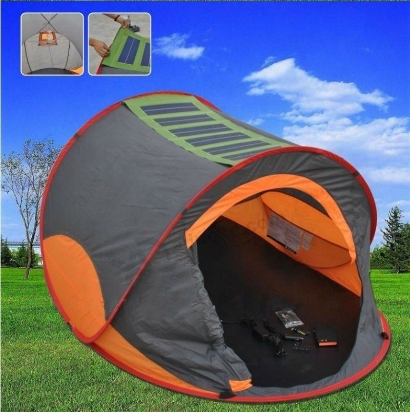 Factory Price Pop Up Solar  Camping Tent Outdoor