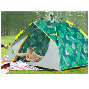 Fun Printing Camping Tent Automatic For Picnic Up To 4 Person