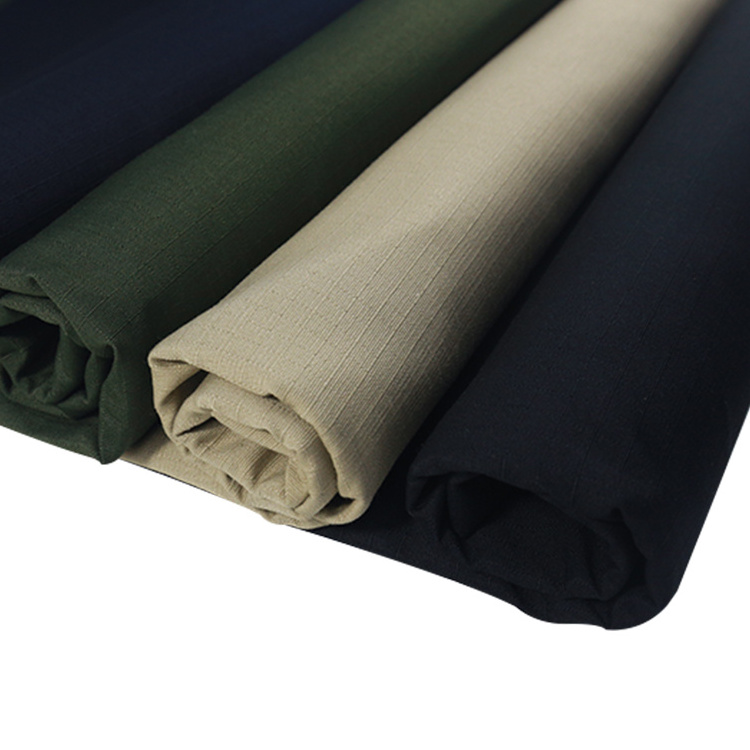 JHDTEX nylon cotton or 20d 600d 100% nylon or polyester cotton waterproof ripstop fabric for security workwear uniform clothing