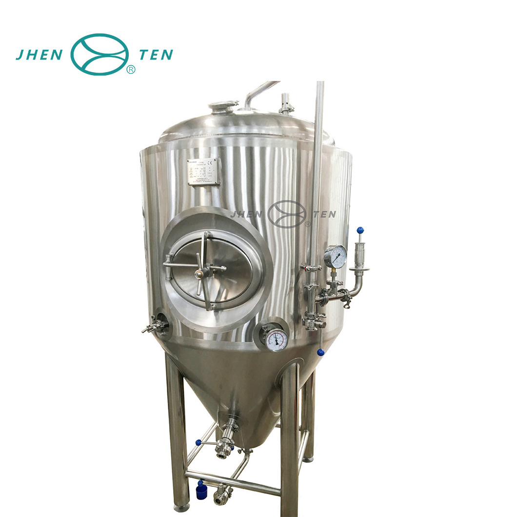 Sanitary stainless steel conical fermenter , wine fermentation tank