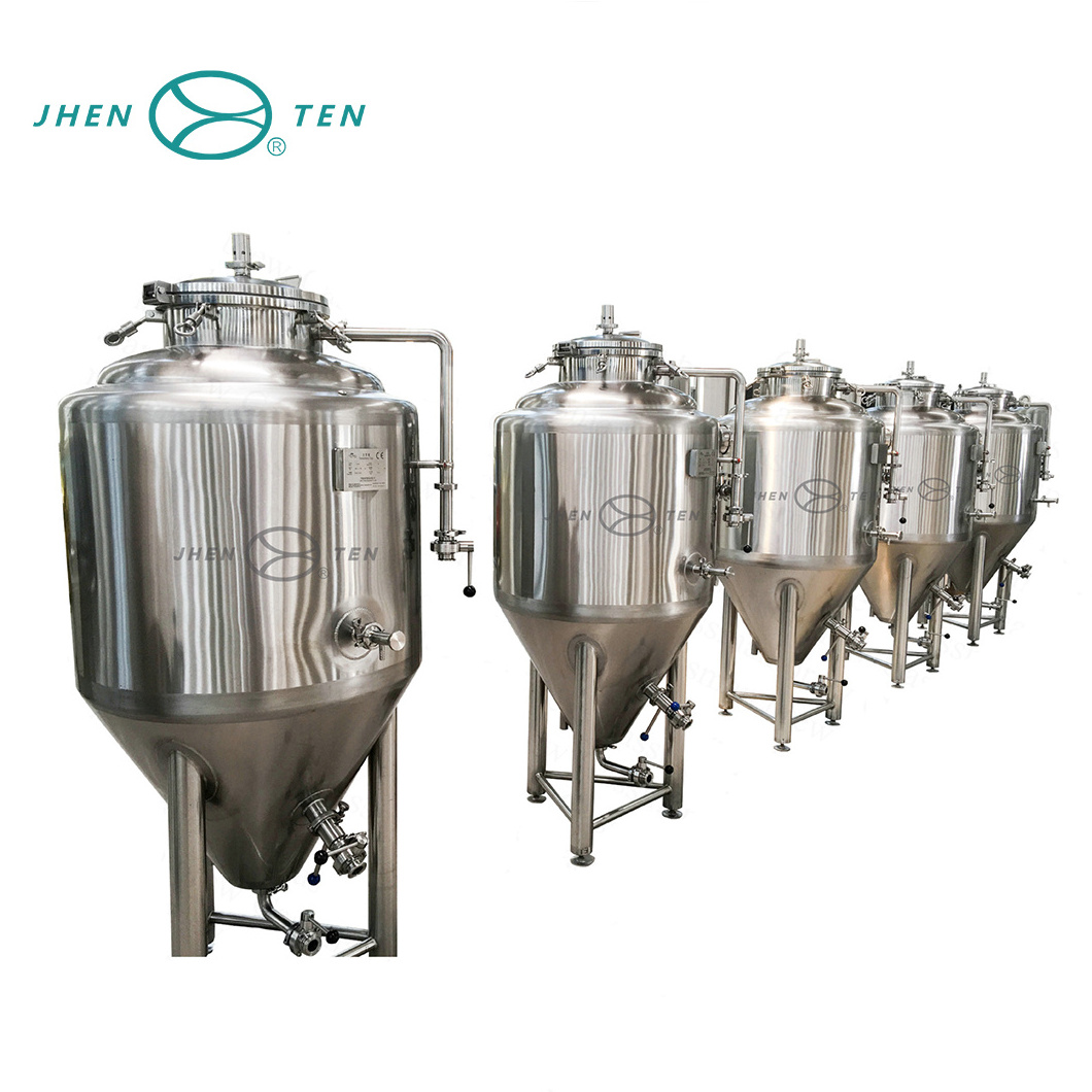 Sanitary stainless steel conical fermenter , wine fermentation tank