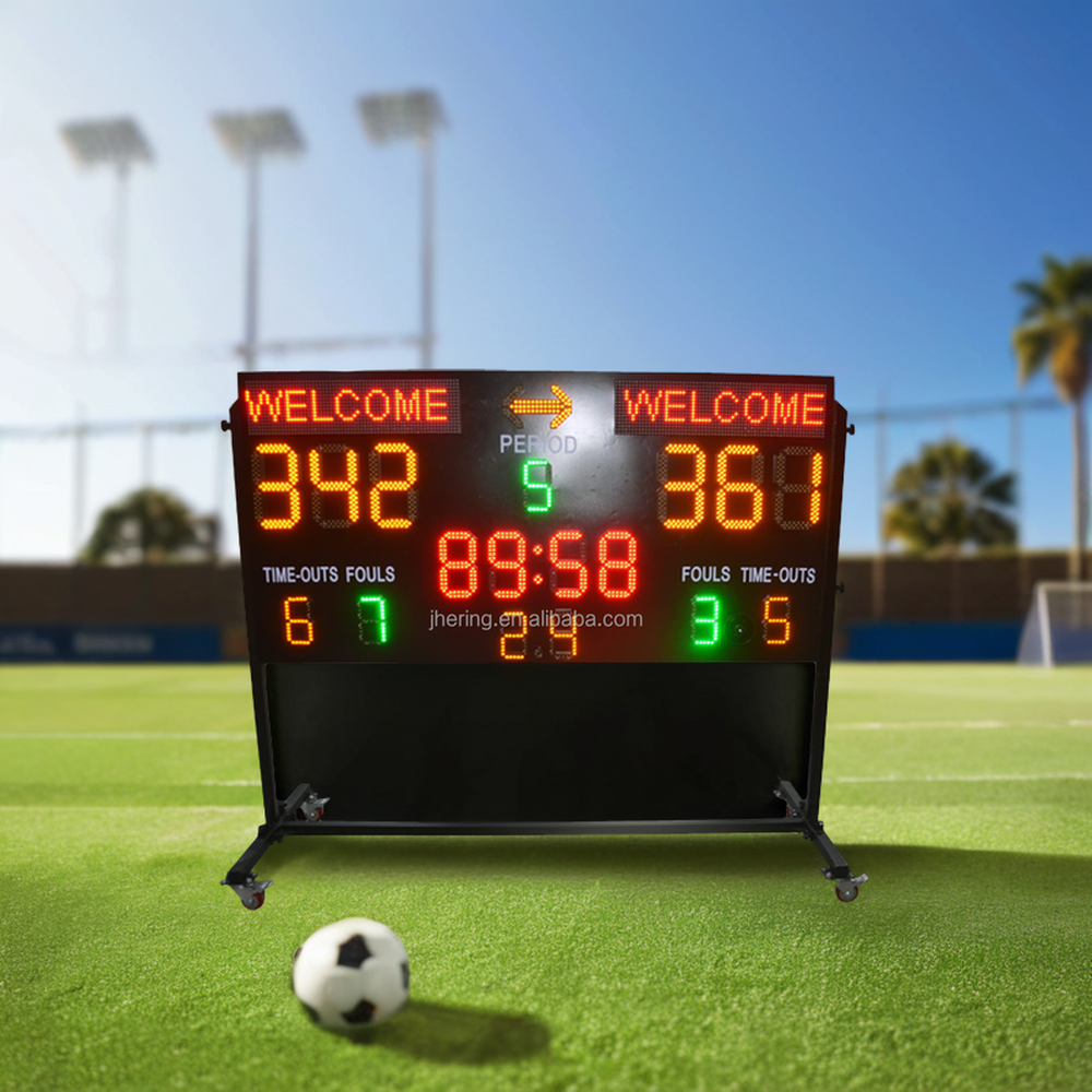 Jhering Outdoor Wireless Electronic Scoreboard Basketball Football Soccer Digital LED Scoreboard