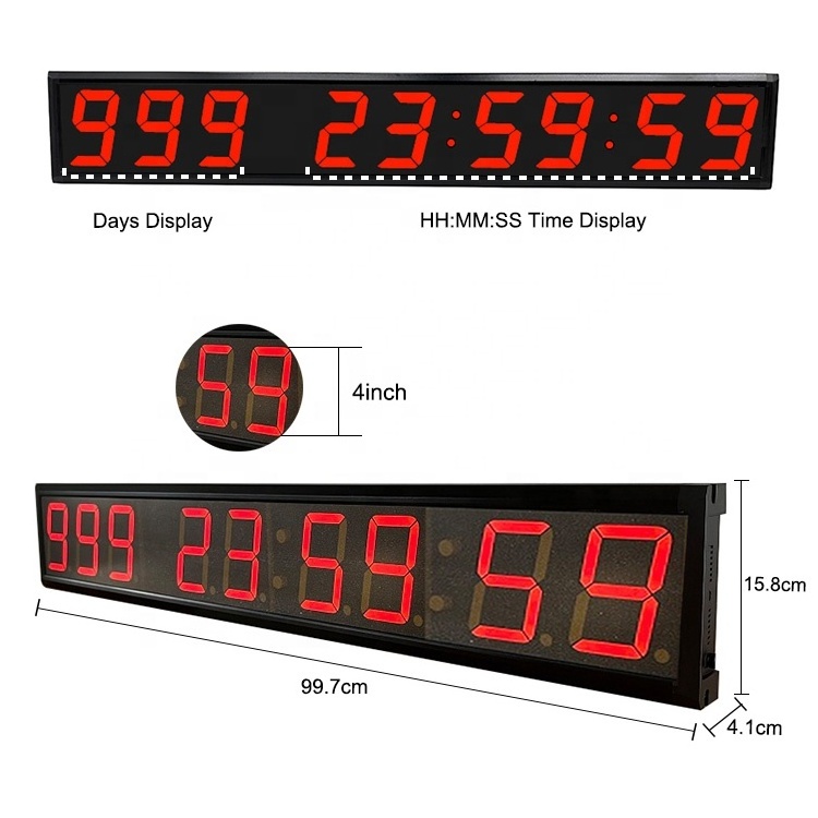 4 Inch Count Up 999 Day Counter Digital Countdown Timer Clock Large Christmas Countdown Clock