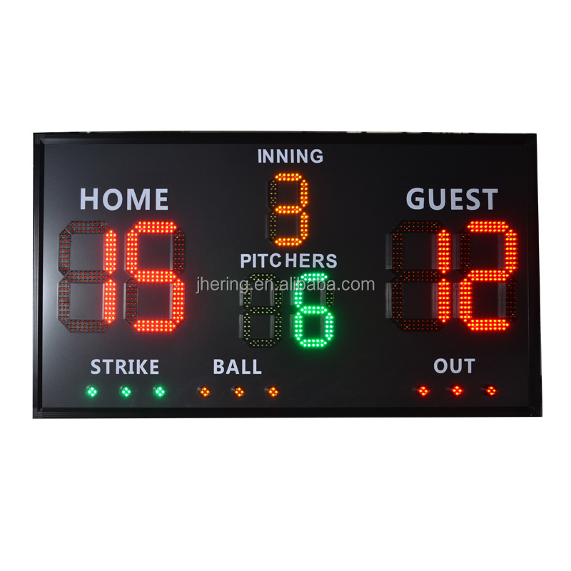 Jhering LED Baseball Score Screen Outdoor Stadium Scoreboard Digital Sport Game Scoreboard