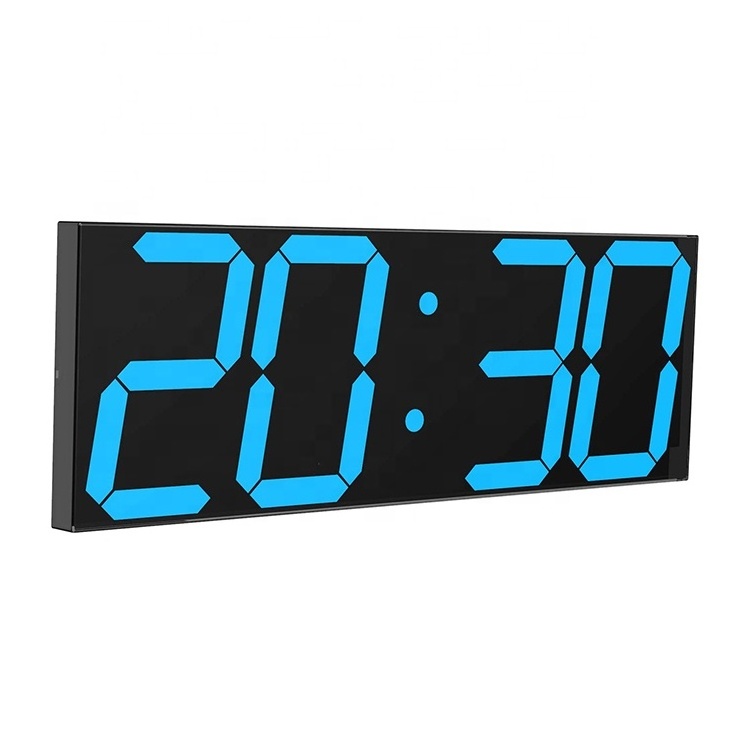 Jhering digit led sport clock display large digital term planner stopwatch timer network clock with neighborhood community alarm