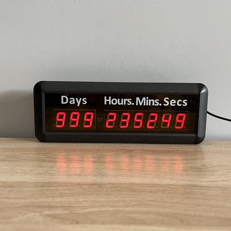 1 Inch LED 999 Days Kitchen Digital Timer Count Up Countdown Clock