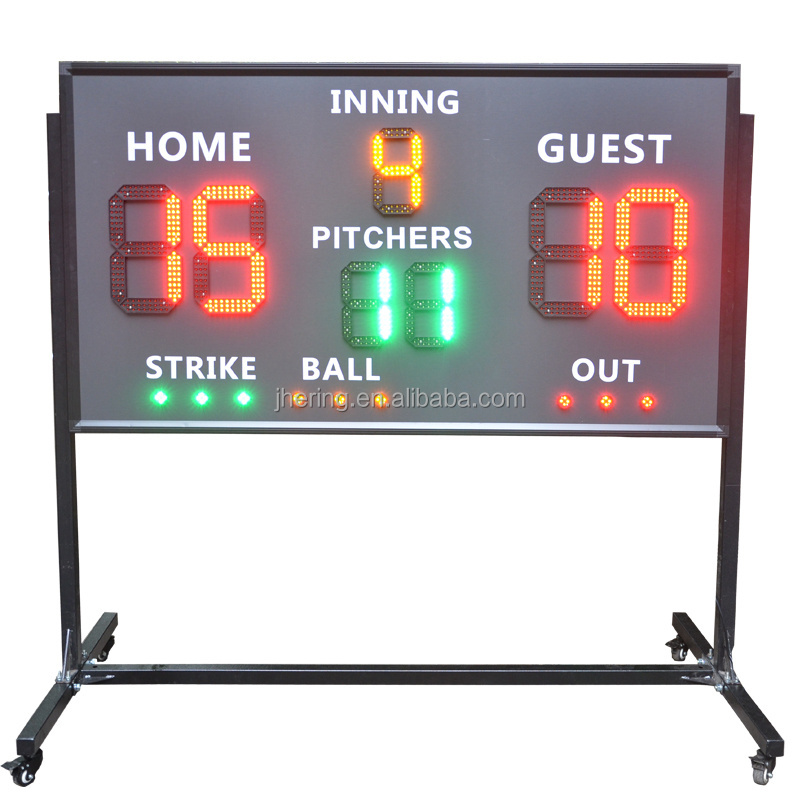 Jhering LED Baseball Score Screen Outdoor Stadium Scoreboard Digital Sport Game Scoreboard