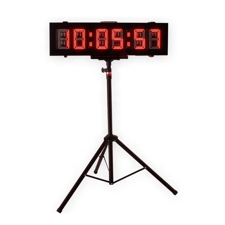 Jhering LED 6 digits 8 Inch Giant Double Sided waterproof Sports Digital Watch Marathon Race Clock Timer For Outdoor