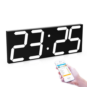 Jhering digit led sport clock display large digital term planner stopwatch timer network clock with neighborhood community alarm