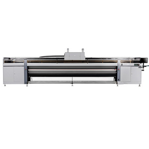 Good price  printing machine 5m Large Format width varnish canvas soft film uv roll to roll printer