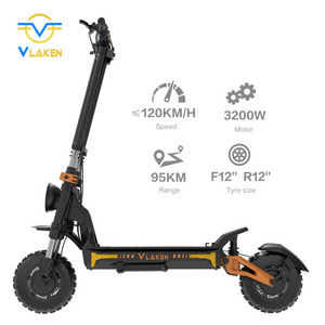 Vlaken Elektro Patin Electrico De Doble Motor Patinete Electrico 100km/h Adult Waterproof Scooter Electrico With High Quality