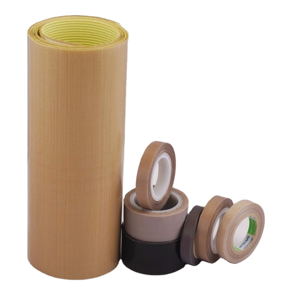 PTFE coated fiberglass adhesive tape for sealing machine heating strip