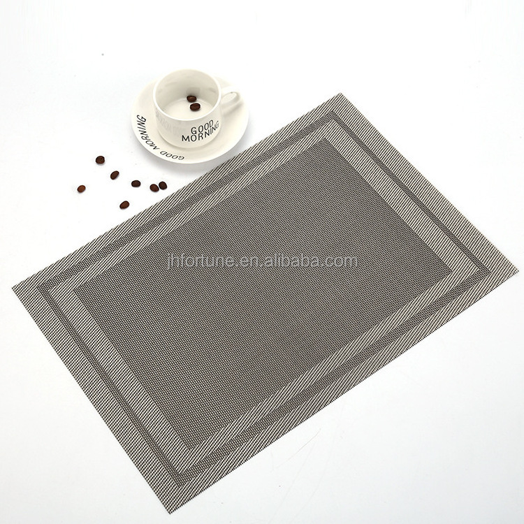 Durable Placemats for Dining Table,Washable Woven Vinyl Kitchen Placemats