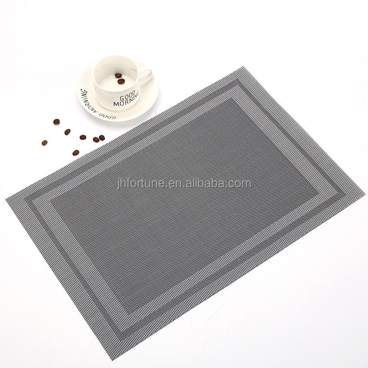 Durable Placemats for Dining Table,Washable Woven Vinyl Kitchen Placemats