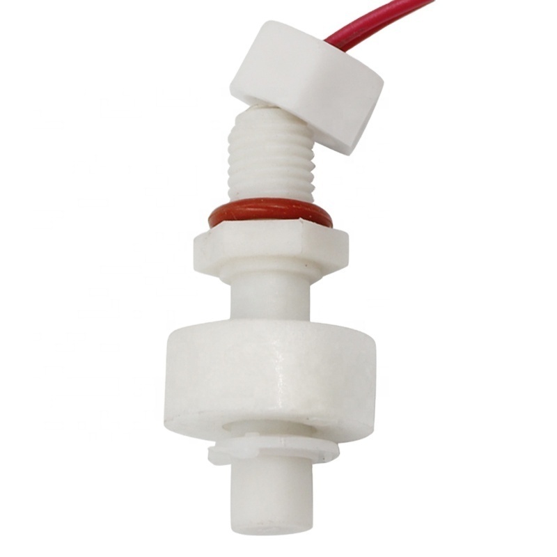 Factory Sell Float Water Sensors Contact Wireless Magnetic Reed Switch 25mm M8 Electrical Reed Sensor PVDF Plastic Float Switch