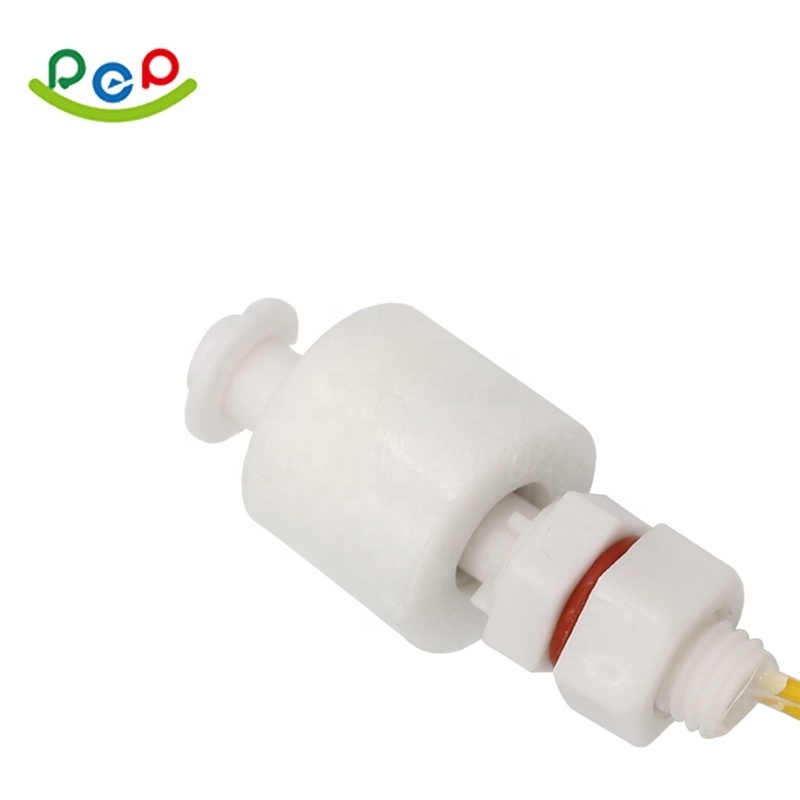 Plastic PP single ball water high / low level sensor switch for tank level control horizontal float sensor switch for water tank