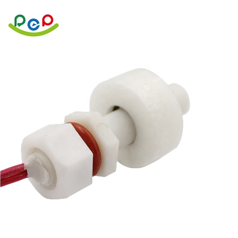 Factory Sell Float Water Sensors Contact Wireless Magnetic Reed Switch 25mm M8 Electrical Reed Sensor PVDF Plastic Float Switch