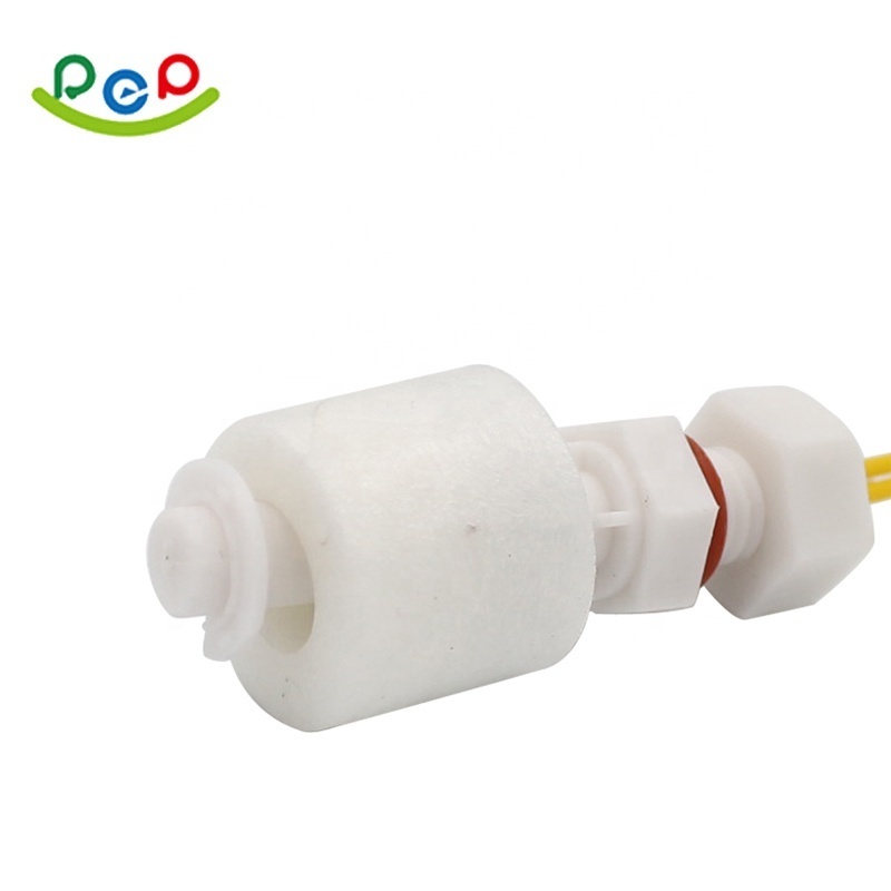 Plastic PP single ball water high / low level sensor switch for tank level control horizontal float sensor switch for water tank