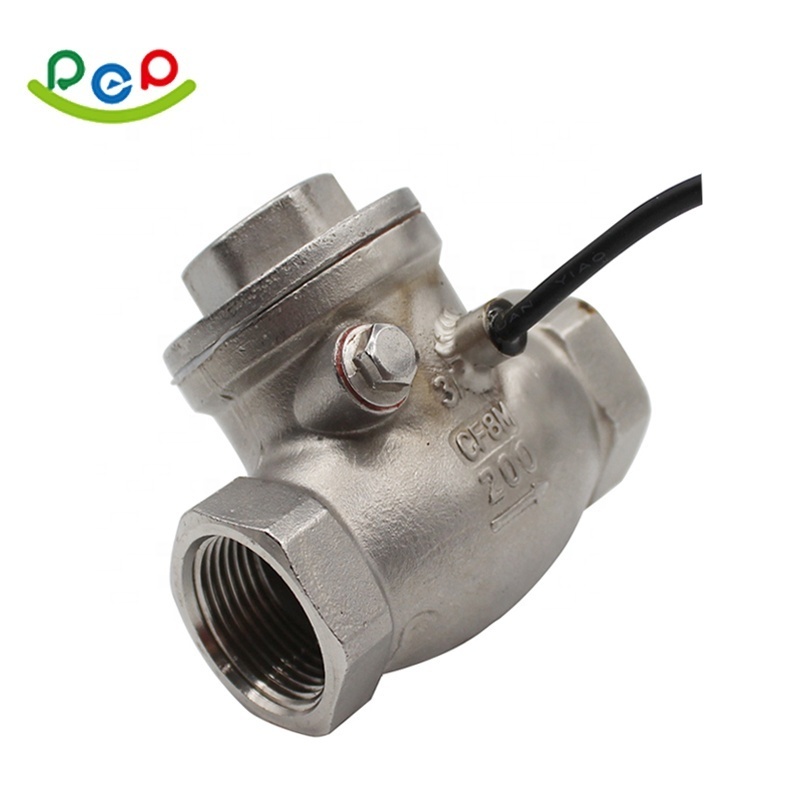 SUS304 High temperature Flow detector Water Flow Control Switch with a weather-pack connector For water treatment Machine