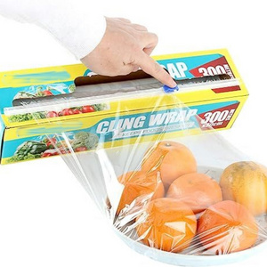 Plastic Wrap Film Plastic Wrap Dispenser PVC Cling Film With Slide Cutter Box