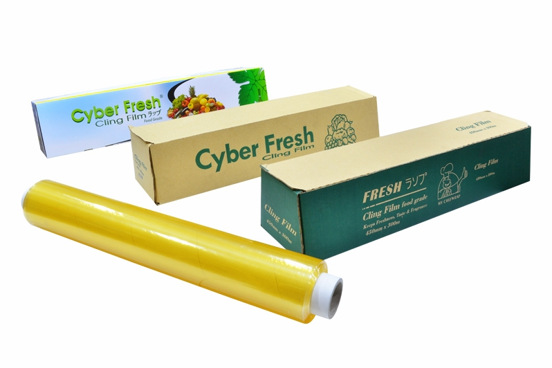 Plastic Wrap Film Plastic Wrap Dispenser PVC Cling Film With Slide Cutter Box