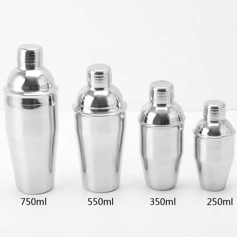 custom professional stainless steel cocktail shaker 750ml