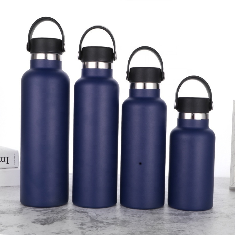 custom logo designed double wall stainless steel vacuum insulated gym sport water bottle wholesale bulk with straw