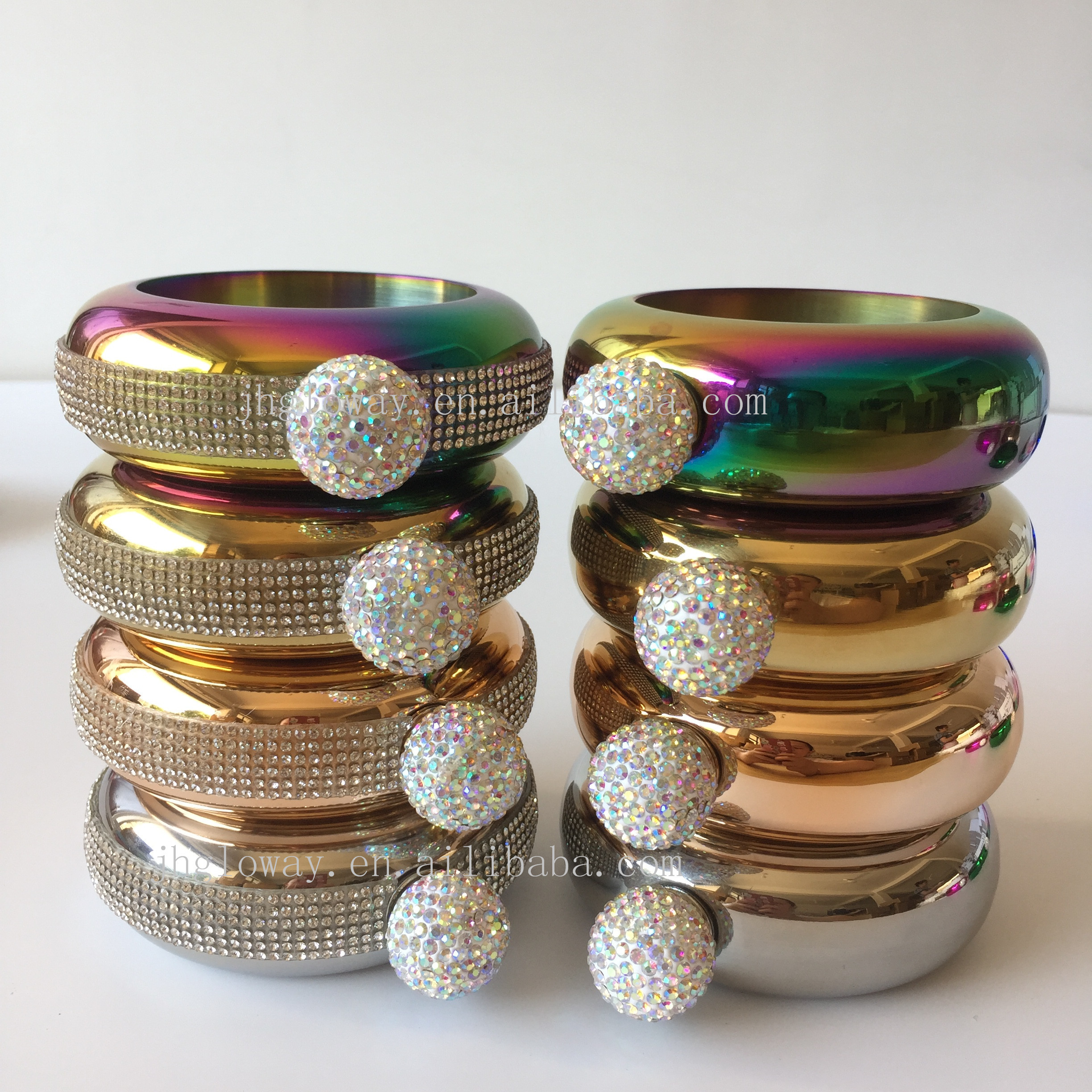 3.5oz multi colors bracelet shaped with diamond  liquor alcohol round wine bottle hip flask bracelet flask stainless steel