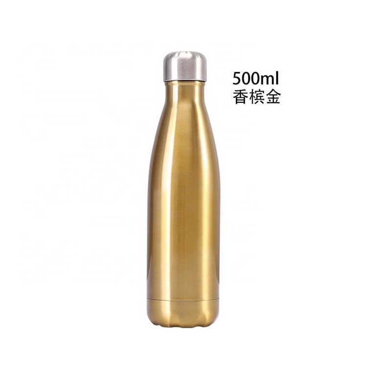 glitter stainless steel 17oz water bottle Double Wall Vacuum Insulated stainless steel Metal Bicycle Glitter Water Bottle