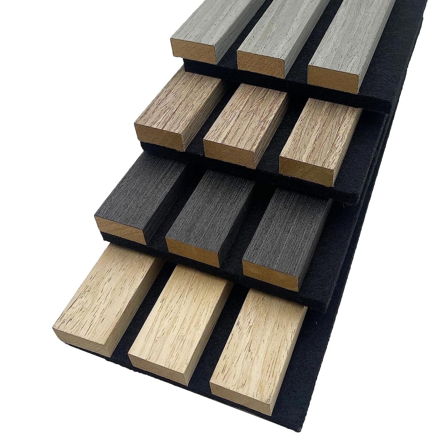 3D Wood Wall Panels for Soundproof Paneling Wood Slat Acoustic Panels for Stylish Decor and Noise Reduction