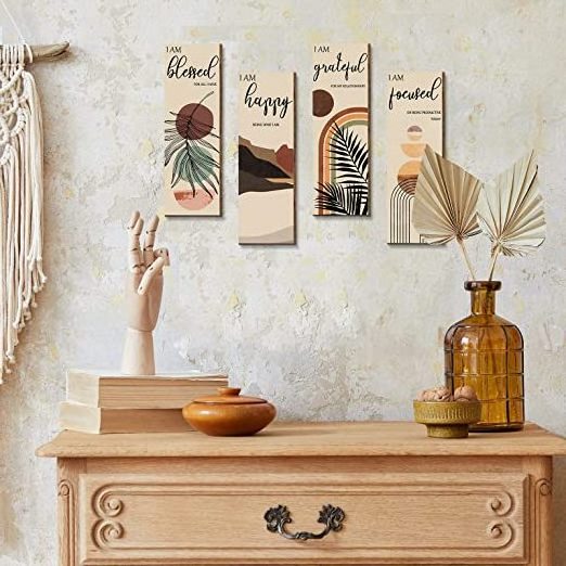 Mid Century Positive Affirmations Wall Decor Inspirational Boho Prints Wall Art Minimalist Home Decor